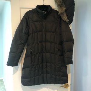 Eddie Bauer Dark Grey Goose Down Winter Coat in Lg